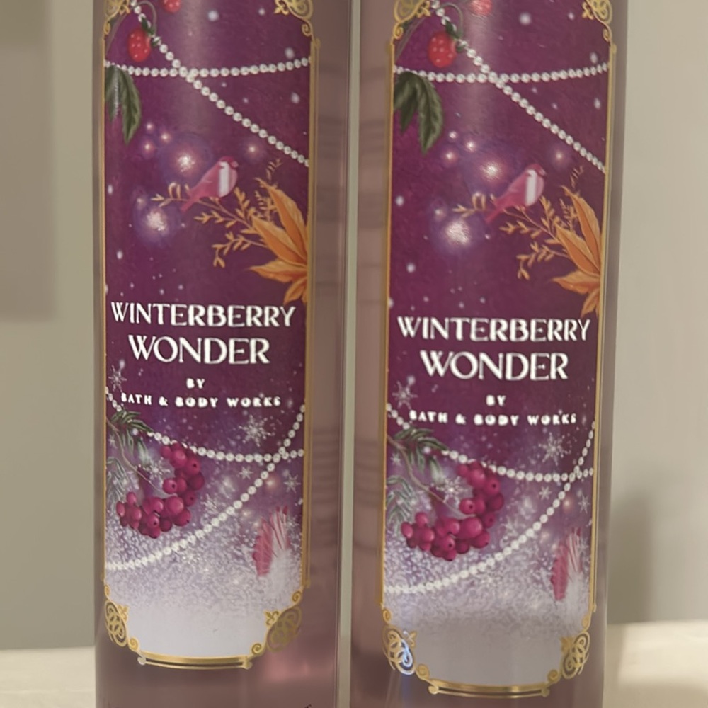 BBW Winter Berry Wonder Fine Fragrance Mist (2023) x2